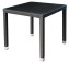 Gartentisch aus Polyrattan NAPOLI  80x80 cm (schwarz) - Schwarz