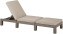 Sonnenliege aus Polyrattan DAYTONA (cappuccino) - Beige