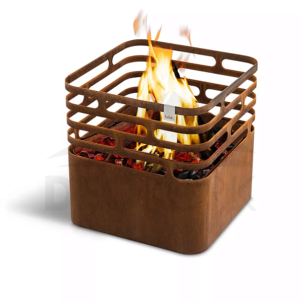 HÖFATS Cube Cortengrill tragbare Feuerstelle