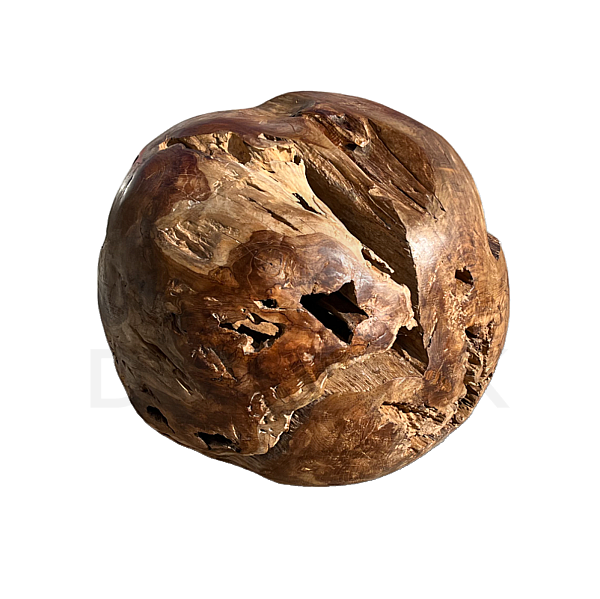 Teakholz-Skulptur BALL II