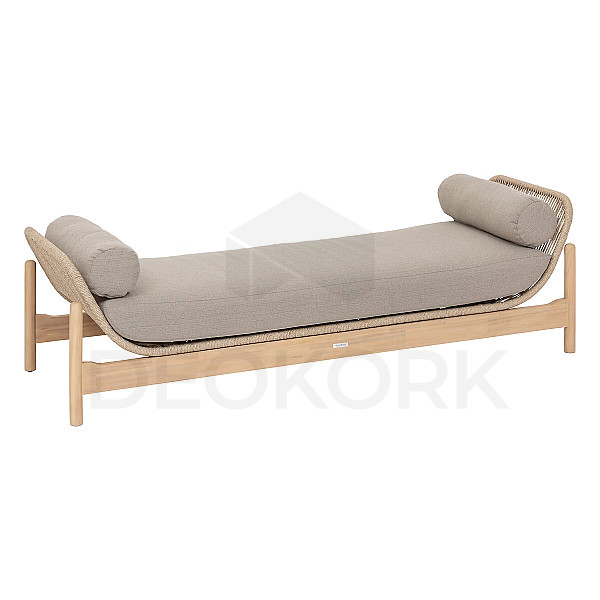 Luxuriöse Chaiselongue/Bank aus Akazie ZARAGOZA