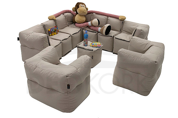 Modulares Kindertextilset MODULTEX KIDS (Cappuccino) - eigenes Set