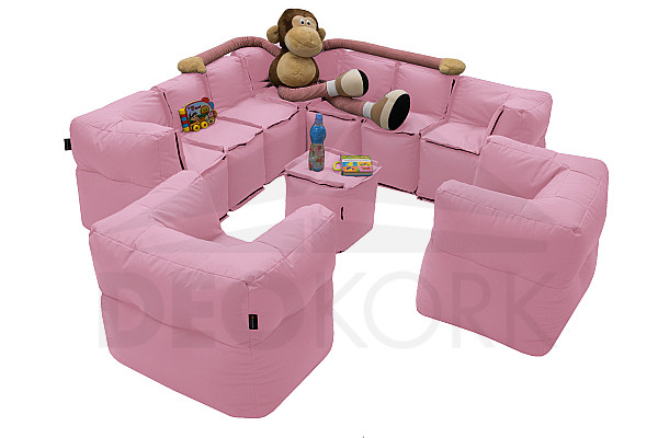 Modulares Kindertextilset MODULTEX KIDS (rosa) - eigenes Set