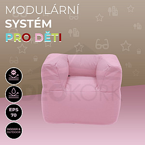 Kinder-Textil-Gartenstuhl MODULTEX KIDS (rosa)