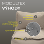 MODULTEX Textil-Modulliege (Cappuccino)