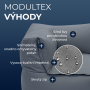 Textile modulare 3-Sitzer-Bank MODULTEX (grau)