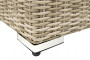 Ecklounge modular aus Polyrattan SEVILLA für 6 Personen beige