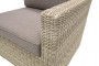 Ecklounge modular aus Polyrattan SEVILLA für 6 Personen beige