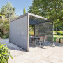 Gartenpavillon aus Aluminium MEGAN 4x3 m (Graphit)