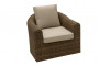 Ecklounge modular aus Polyrattan BORNEO LUXURY für 8 Personen (braun)